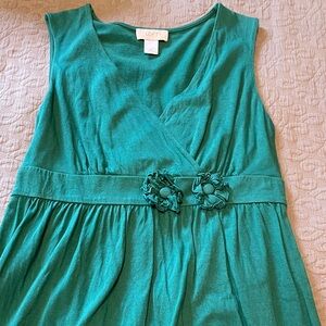 Green Sleeveless Dress